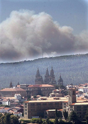 Mas de 80 incendios en galicia