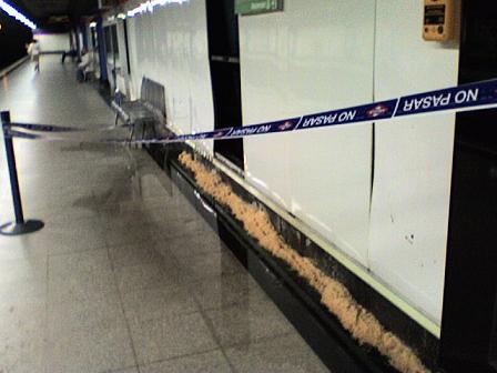 Metro con goteras