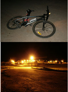 Pedaleando bajo las estrellas