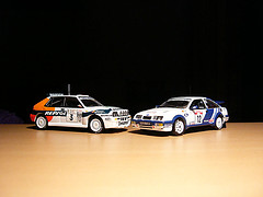 Lancia Delta HF y Ford Sierra RS Cosworth