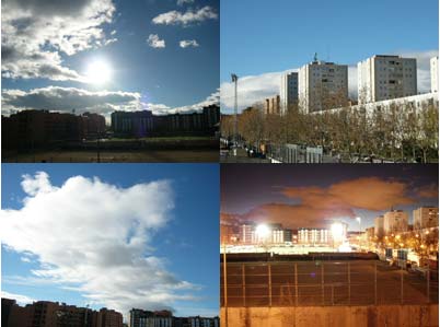 El color de las nubes